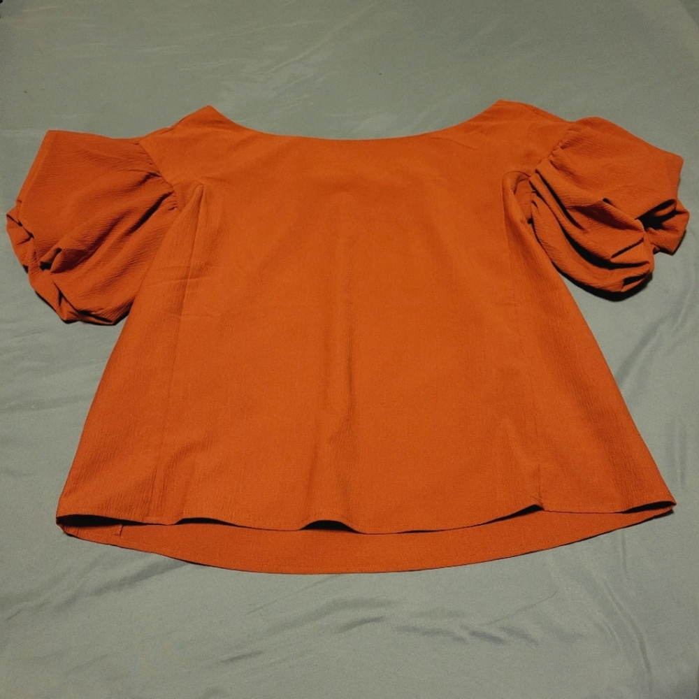 Orange blouse